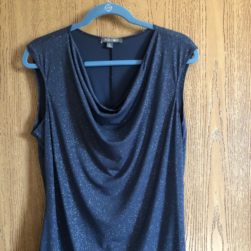 Dressy drape neck tank